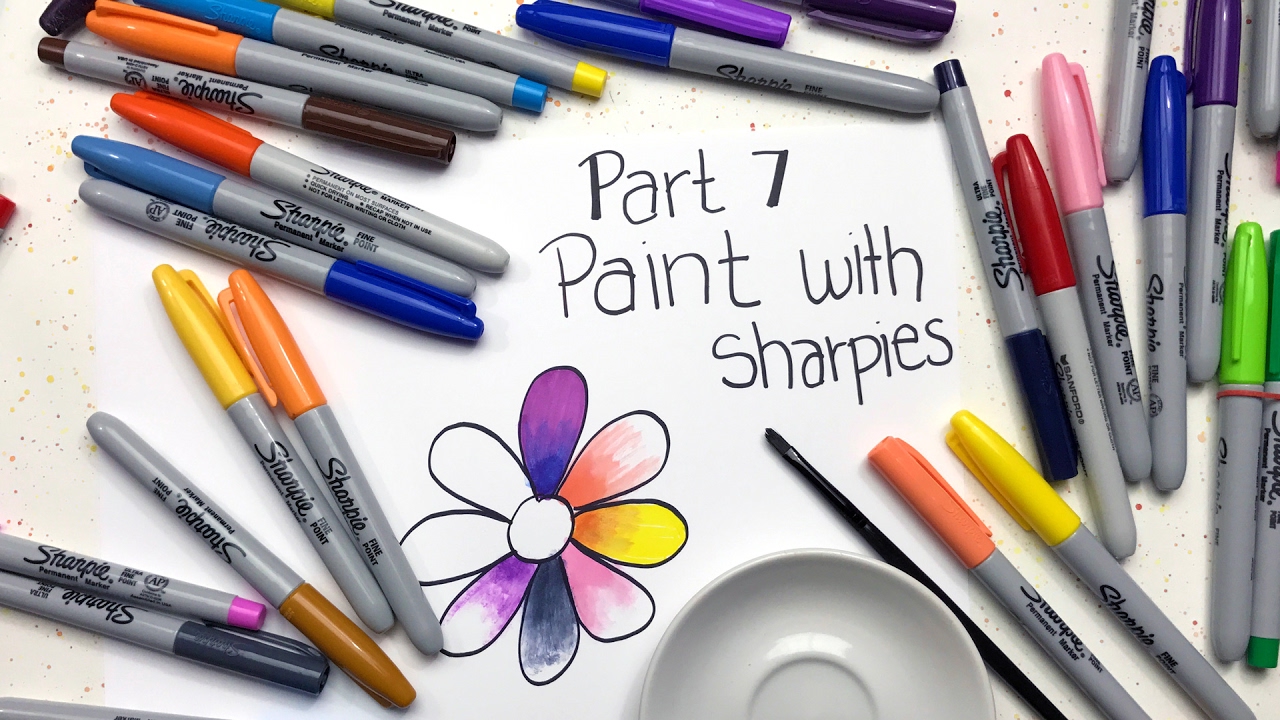 Sharpie Coloring Secrets: Part 7 - Paint with Sharpies 