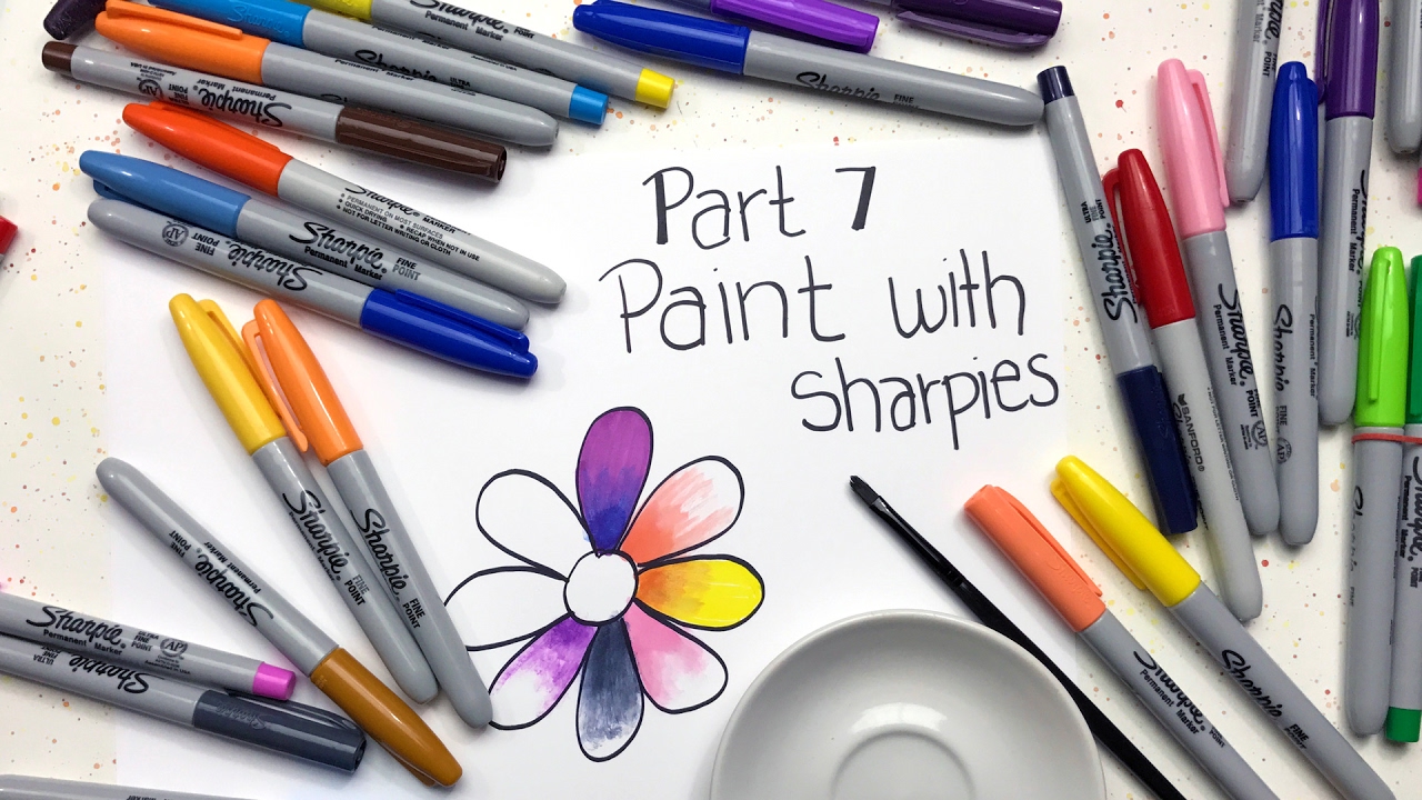 Sharpie Coloring Secrets Part 7 Paint With Sharpies YouTube