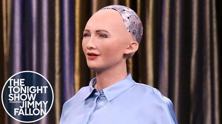 Tonight Showbotics: Jimmy Meets Sophia the Human-Like Robot - DayDayNews