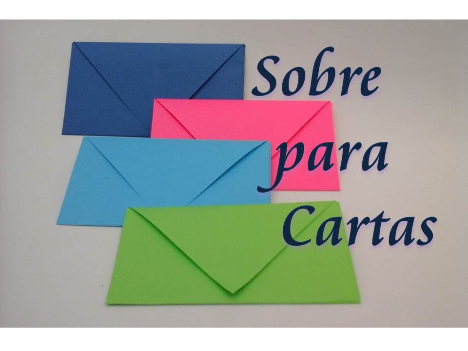 hierro Contiene Aumentar Como hacer un sobre para cartas (origami). Sobre de papel - YouTube