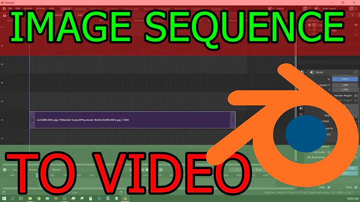 Convert Image Sequence Into Video - Blender