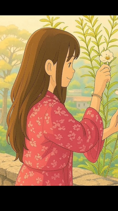 ghibli trend 🌟😁|| #garden #ghibli #ghibliart #trending #arrahman #youtubeshorts