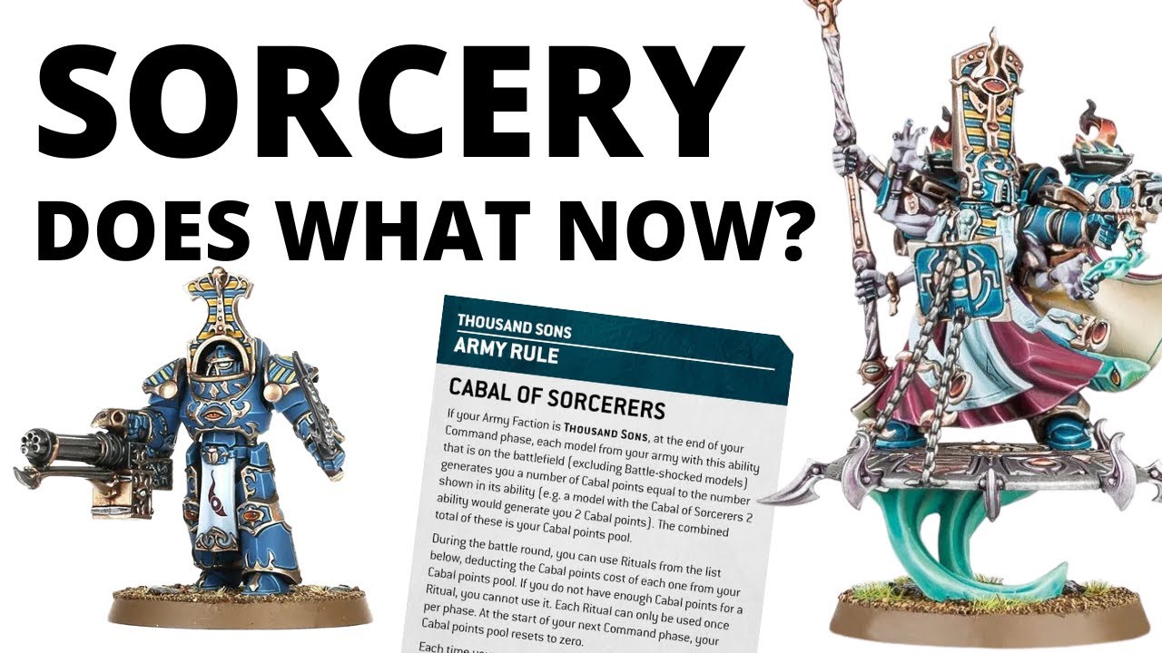 The New Face of Thousand Sons Sorcery! How does it Work in 10th Edition  40K? 