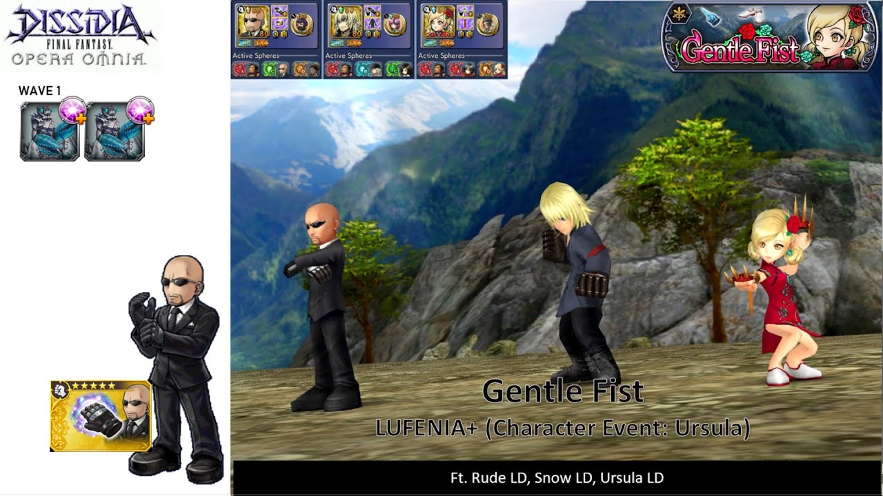 DFFOO GL (Gentle Fist LUFENIA+: Ursula Event) Rude LD, Snow LD, Ursula LD (No BT Run)