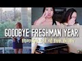 Vlog last week as a freshman finals  moving out