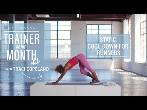 Cool Down Stretch For Runners | Trainer of the Month Club | Well+Good