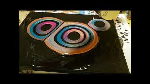 Deborah's Kaleidoscope Acrylic Ring Pour