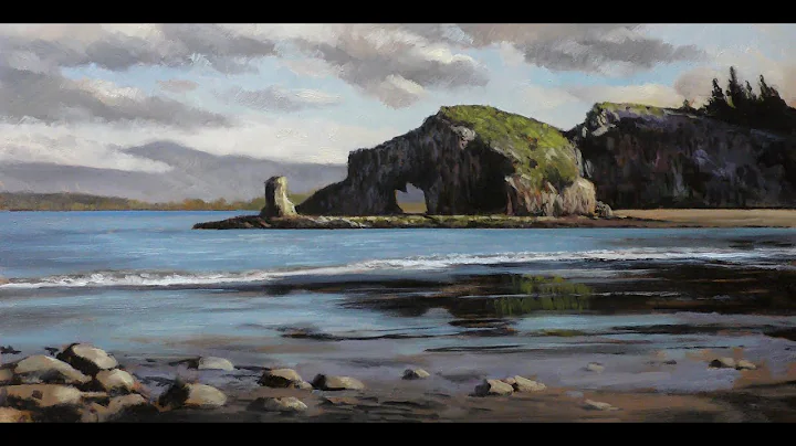 White's Beach 7x14 Painting Demonstration!