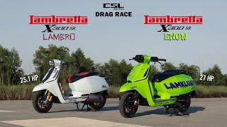 Lambretta X300SR Lambro vs E-NOW เขียวนีออนสุดจี๊ด DRAG RACE