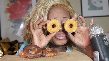 Krispy Kreme NEW Mini Donuts ASMR Eating Sounds