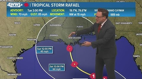 Tuesday 5PM First Weather: Tracking Tropical Storm Rafael
