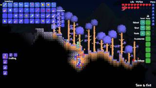 Terraria - Vilethorn Vs. Harpoon Against The Eater Of Worlds