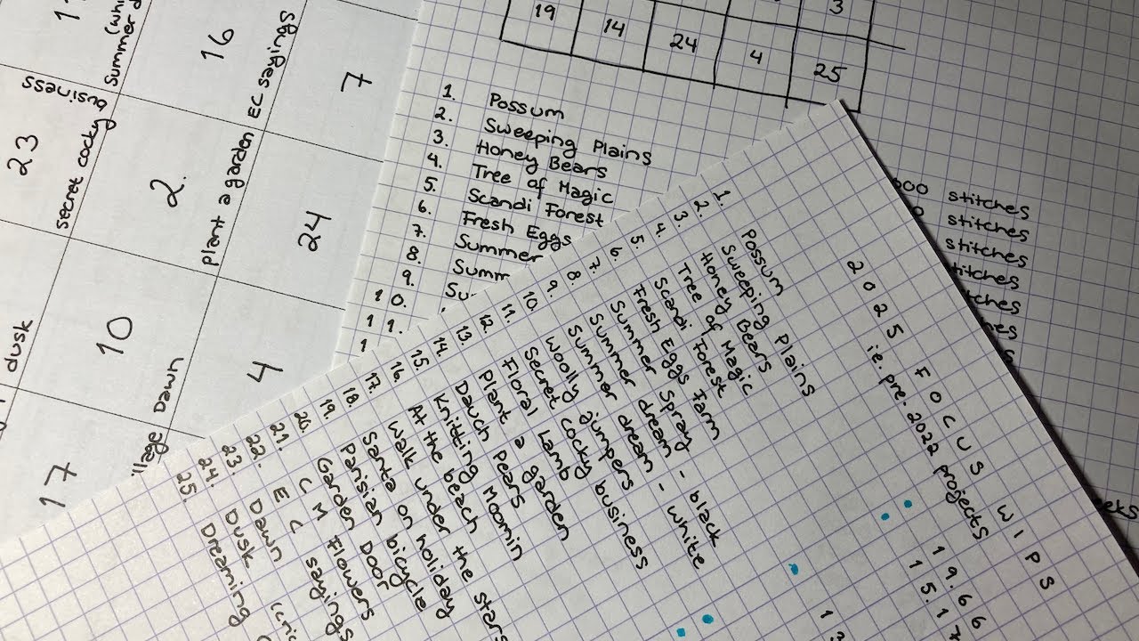 Flosstube extra #4: 2025 stitching PLANS!