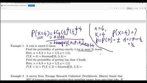 Video 4: Binomial Probability Distribution
