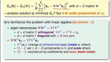 Deep Learning :: Principal Component Analysis @ Machine Learning Techniques (機器學習技法)