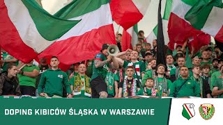 KIBICE: Doping kibiców Śląska w Warszawie
