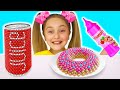 Sasha Play Easy DIY Science Experiments for Kids with Magnets, Skittles Rainbow and Baking Soda