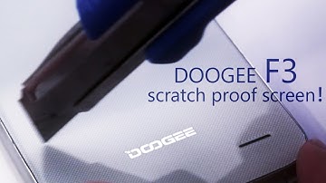 DOOGEE F3 & F3 pro anti-scratch test review！