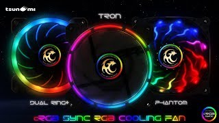 Tsunami (cRGB Sync) RGB Cooling Fan (Tron / Phantom / Dual Ring+)