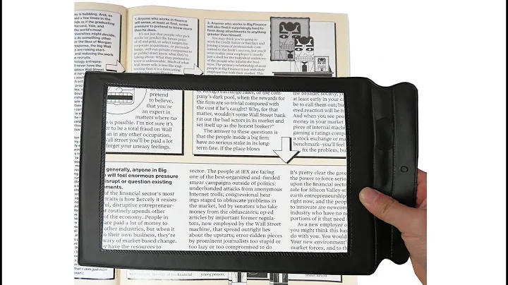 Thin Full Page Magnifying Sheet with vinyl frame-202F