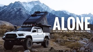 Camping Alone Near The Sierra Nevada Mountains | Unexpected Bad Weather