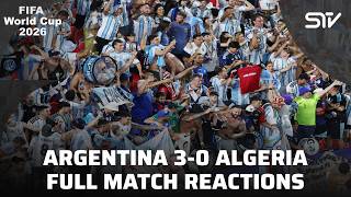 Lionel Messi Masterclass vs Algeria | Argentina 3-0 | Full Match Reactions | ZO1T