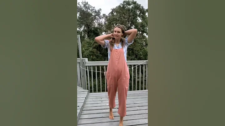 my finished pink Greer jumpsuit for the summer