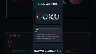 Text Masking #coding #css #javascript #css3 #programming #viralvideo #shorts #frontend #python