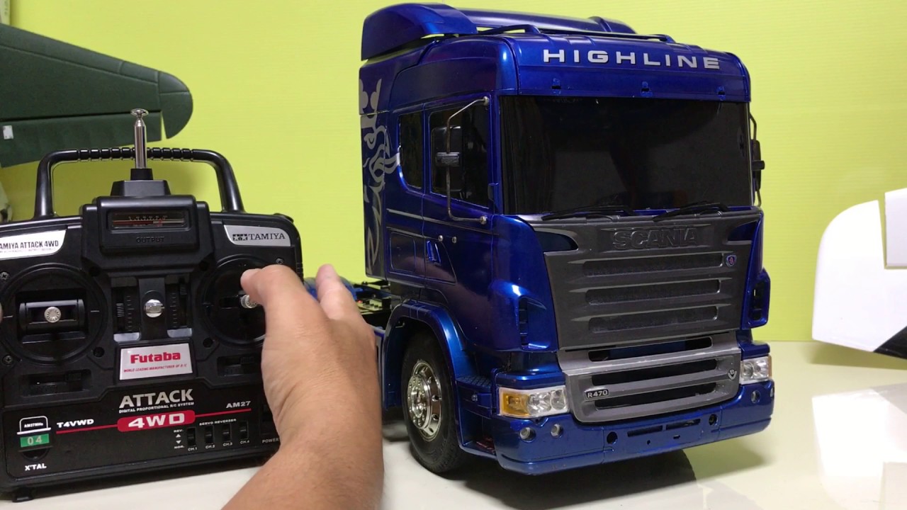 タミヤ スカニア フルオペレーション 簡単操作方法 - YouTube