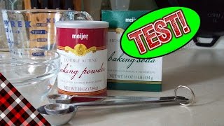 How to test baking powder and soda for freshness