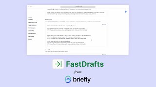 Introducing... FastDrafts