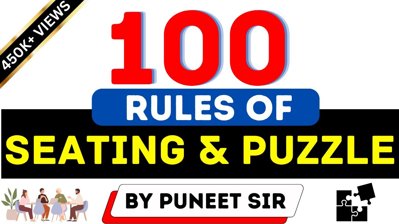 100 RULES OF SEATING & PUZZLE || इसके बाहर कुछ नहीं है|