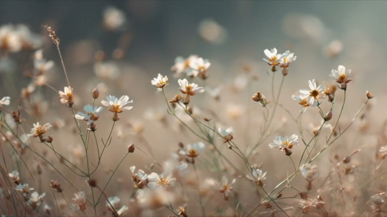 Wildflower Ambience | Gentle Nature Moving in Soft Breeze (15 Minutes)