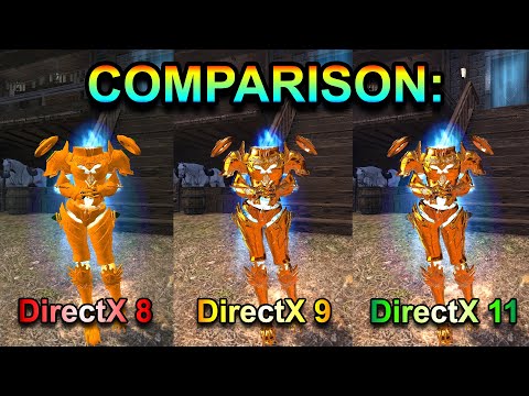 Comparison: DirectX 8 vs 9 vs 11