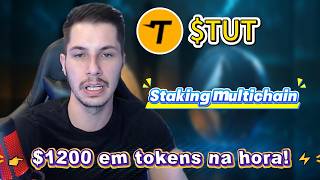 Farming inteligente: stake $TUT em Tutorial token para estável