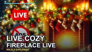 LIVE: Cozy Fireplace Live: (AD FREE) Relaxing Ambient Christmas Fireplace 24/7 screenshot 3
