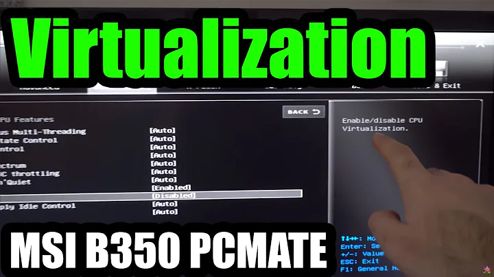 How to Enable Virtualization on MSI B350 PC MATE? (BIOS date nov.2019)