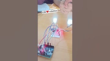 LED blink with ultrasonic sensor #arduino #arduinoproject #robot #robotics #viral