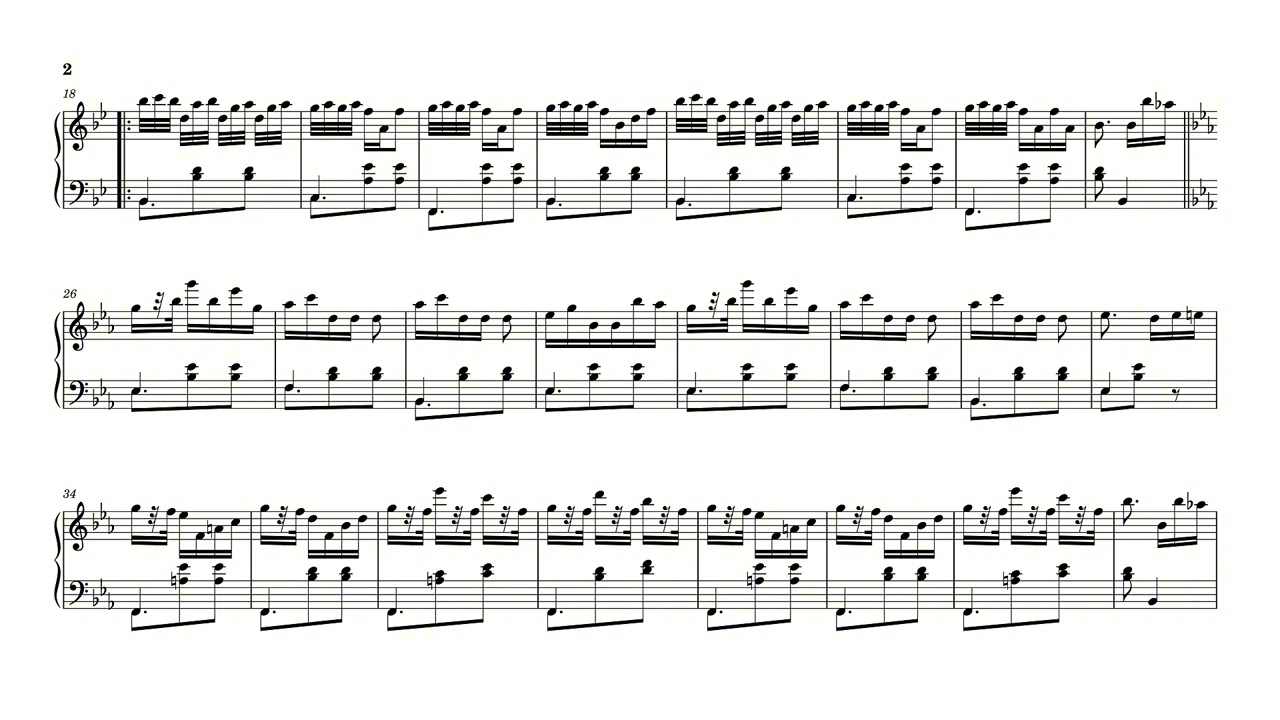 Piano Tiles 2 - Bella Riva Op.87 Mazurka (Sheet Music)