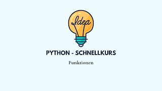Kostenloser Python Kurs: Funktionen (#6) (Programmieren lernen)