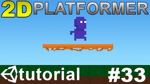 33. Making a 2D Platformer in Unity (C#) - Go Throught Platform
