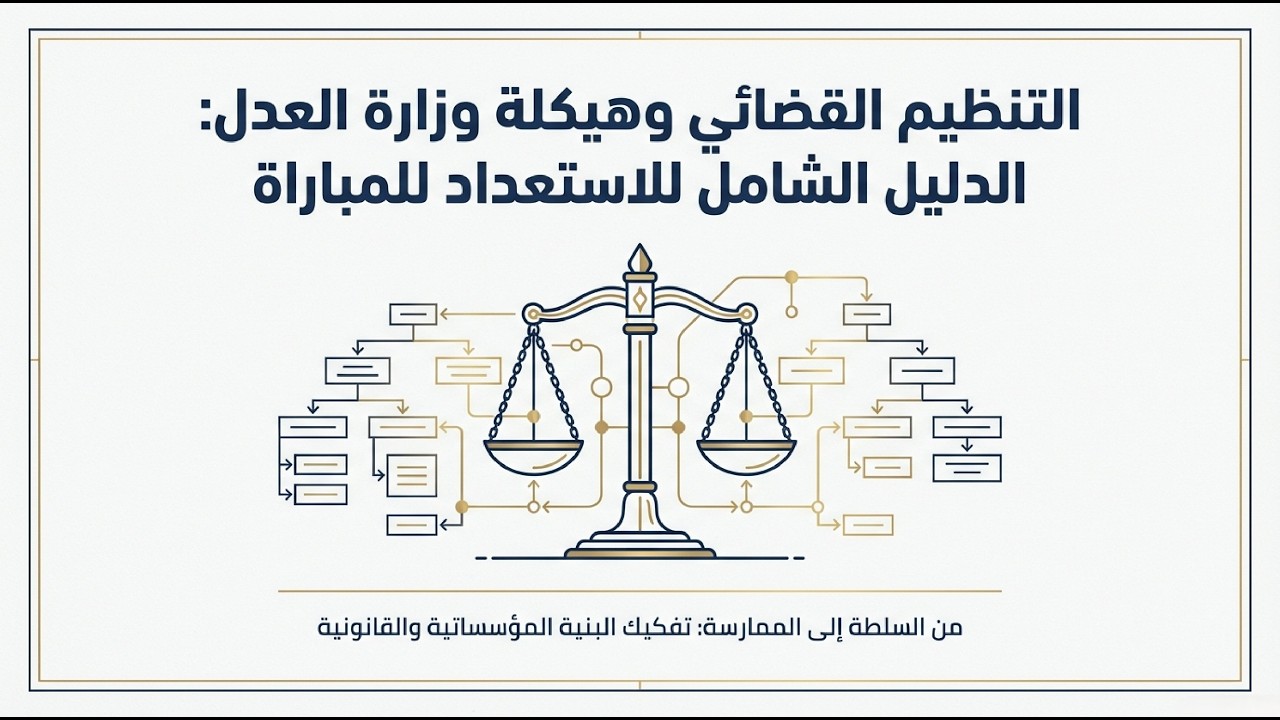 سلسلة التحضير لمباراة المنتدبين القضائيين 2026 – وزارة العدل | الحلقة 1