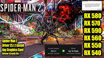 Spider-Man 2 RX 580 Crash 100% Fixes & Performance Solutions