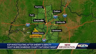 Suspect arrested after sheriff's deputy shot in Breckinridge County Saturday night