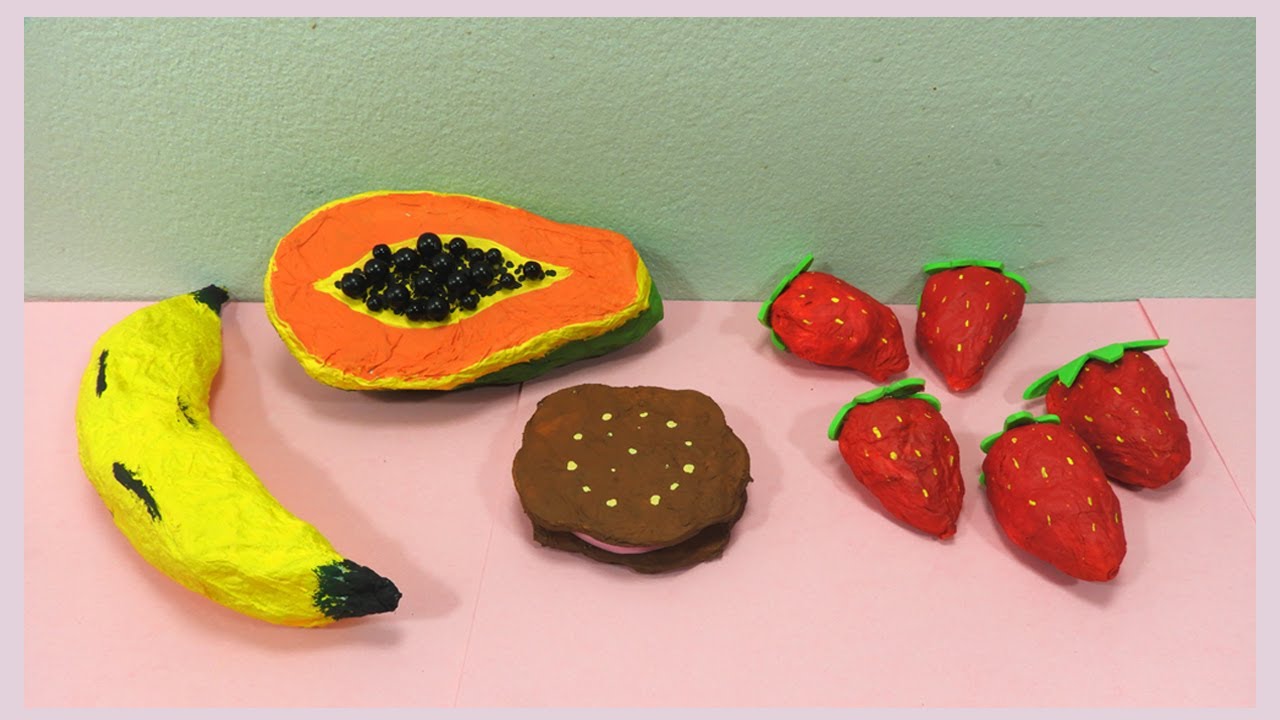 COMIDA DIY HECHA CON MATERIAL RECICLADO😊🍓 PARTE 4