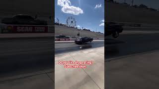 Right lane was trying to take flight. #takeflight #foxbody #fairmont #event #racingcommunity #fyp