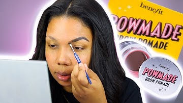 HOW I FILL IN MY EYEBROWS - USING BENEFIT POWMADE BROW POMADE | BROW TUTORIAL