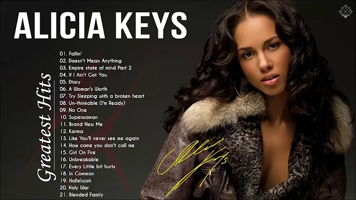 Alicia Keys Greatest Hits || Top 20 Alicia Keys Be...