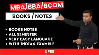 MBA BBA BCom Notes &amp; Books | UPES Complete Study Material 2026