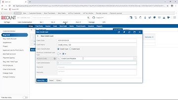 [ECOUNT Basic] Accounting - Setup - Reg. Debit Credit Card